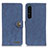 Custodia Portafoglio In Pelle Cover con Supporto A01D per Sony Xperia 1 IV SO-51C Blu