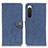 Custodia Portafoglio In Pelle Cover con Supporto A01D per Sony Xperia 10 IV SO-52C Blu