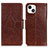 Custodia Portafoglio In Pelle Cover con Supporto A02 per Apple iPhone 13