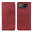 Custodia Portafoglio In Pelle Cover con Supporto A02D per Asus ROG Phone 7 Pro Rosso