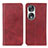 Custodia Portafoglio In Pelle Cover con Supporto A02D per Huawei Honor 90 5G Rosso