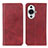 Custodia Portafoglio In Pelle Cover con Supporto A02D per Huawei Nova 11 Rosso