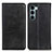 Custodia Portafoglio In Pelle Cover con Supporto A02D per Motorola Moto Edge S30 5G Nero