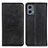 Custodia Portafoglio In Pelle Cover con Supporto A02D per Motorola Moto G 5G (2023) Nero