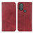 Custodia Portafoglio In Pelle Cover con Supporto A02D per Motorola Moto G Play (2023) Rosso