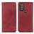 Custodia Portafoglio In Pelle Cover con Supporto A02D per Motorola Moto G Power (2022) Rosso