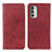 Custodia Portafoglio In Pelle Cover con Supporto A02D per Motorola Moto G Stylus (2022) 5G Rosso