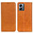 Custodia Portafoglio In Pelle Cover con Supporto A02D per Motorola Moto G14 Marrone Chiaro