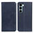 Custodia Portafoglio In Pelle Cover con Supporto A02D per Motorola Moto G200 5G Blu