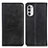 Custodia Portafoglio In Pelle Cover con Supporto A02D per Motorola MOTO G52 Nero