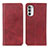 Custodia Portafoglio In Pelle Cover con Supporto A02D per Motorola Moto G71s 5G Rosso
