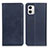 Custodia Portafoglio In Pelle Cover con Supporto A02D per Motorola Moto G73 5G Blu