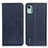 Custodia Portafoglio In Pelle Cover con Supporto A02D per Nokia C12 Blu