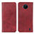 Custodia Portafoglio In Pelle Cover con Supporto A02D per Nokia C20 Plus Rosso