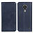 Custodia Portafoglio In Pelle Cover con Supporto A02D per Nokia C21 Blu