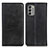 Custodia Portafoglio In Pelle Cover con Supporto A02D per Nokia G400 5G Nero