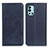 Custodia Portafoglio In Pelle Cover con Supporto A02D per OnePlus 9R 5G Blu