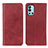 Custodia Portafoglio In Pelle Cover con Supporto A02D per OnePlus 9R 5G Rosso