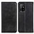 Custodia Portafoglio In Pelle Cover con Supporto A02D per Oppo A94 5G Nero