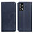 Custodia Portafoglio In Pelle Cover con Supporto A02D per Oppo F19 Blu