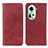Custodia Portafoglio In Pelle Cover con Supporto A02D per Oppo Reno11 5G Rosso