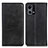 Custodia Portafoglio In Pelle Cover con Supporto A02D per Oppo Reno8 4G Nero