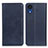 Custodia Portafoglio In Pelle Cover con Supporto A02D per Samsung Galaxy A03 Core Blu