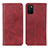 Custodia Portafoglio In Pelle Cover con Supporto A02D per Samsung Galaxy A03s Rosso