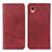 Custodia Portafoglio In Pelle Cover con Supporto A02D per Samsung Galaxy A22 5G SC-56B Rosso