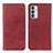 Custodia Portafoglio In Pelle Cover con Supporto A02D per Samsung Galaxy F23 5G Rosso