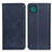 Custodia Portafoglio In Pelle Cover con Supporto A02D per Samsung Galaxy F42 5G Blu