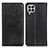 Custodia Portafoglio In Pelle Cover con Supporto A02D per Samsung Galaxy M33 5G Nero