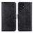 Custodia Portafoglio In Pelle Cover con Supporto A02D per Samsung Galaxy S22 Ultra 5G Nero