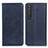 Custodia Portafoglio In Pelle Cover con Supporto A02D per Sony Xperia 1 III Blu