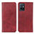 Custodia Portafoglio In Pelle Cover con Supporto A02D per Vivo Y30 5G Rosso