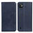 Custodia Portafoglio In Pelle Cover con Supporto A02D per Wiko Y82 Blu