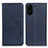 Custodia Portafoglio In Pelle Cover con Supporto A02D per Xiaomi Poco C65 Blu