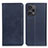 Custodia Portafoglio In Pelle Cover con Supporto A02D per Xiaomi Poco F5 5G Blu