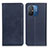 Custodia Portafoglio In Pelle Cover con Supporto A02D per Xiaomi Redmi 12C 4G Blu