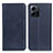 Custodia Portafoglio In Pelle Cover con Supporto A02D per Xiaomi Redmi Note 12 4G Blu