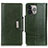 Custodia Portafoglio In Pelle Cover con Supporto A03 per Apple iPhone 13 Pro Verde