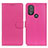 Custodia Portafoglio In Pelle Cover con Supporto A03D per Motorola Moto G Play (2023) Rosa Caldo