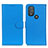 Custodia Portafoglio In Pelle Cover con Supporto A03D per Motorola Moto G Play Gen 2 Cielo Blu