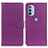 Custodia Portafoglio In Pelle Cover con Supporto A03D per Motorola Moto G31 Viola