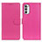 Custodia Portafoglio In Pelle Cover con Supporto A03D per Motorola MOTO G52 Rosa Caldo
