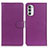 Custodia Portafoglio In Pelle Cover con Supporto A03D per Motorola MOTO G52 Viola