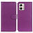 Custodia Portafoglio In Pelle Cover con Supporto A03D per Motorola Moto G53j 5G Viola