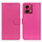 Custodia Portafoglio In Pelle Cover con Supporto A03D per Motorola Moto G84 5G Rosa Caldo