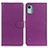 Custodia Portafoglio In Pelle Cover con Supporto A03D per Nokia C12 Pro Viola