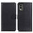 Custodia Portafoglio In Pelle Cover con Supporto A03D per Nokia C32 Nero